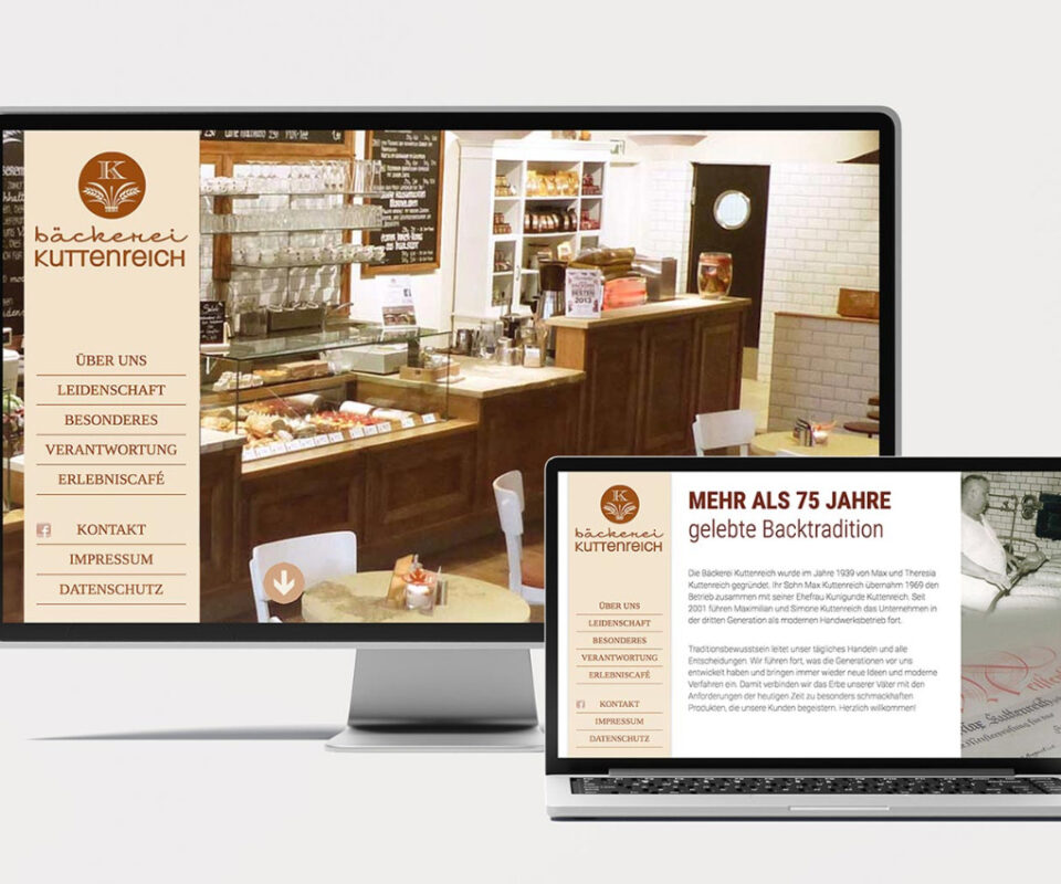 Bäckerei-kuttenreich-website gestalten